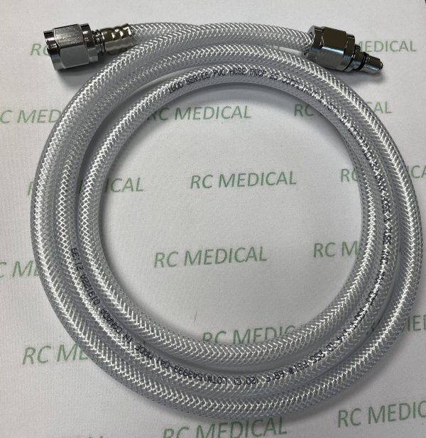 Heliox Hose, 6 Feet, with DISS FE, Nut & Nipple