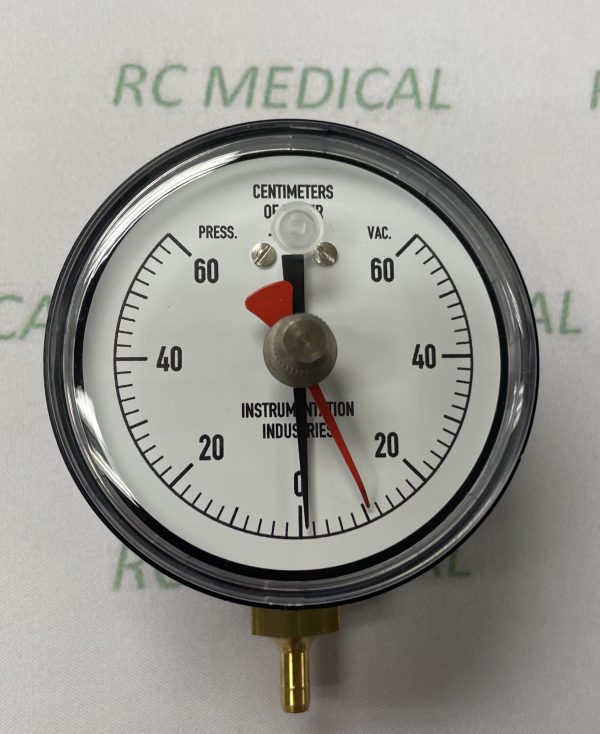 60cm H20 NIF Meter with Red Recording Needle