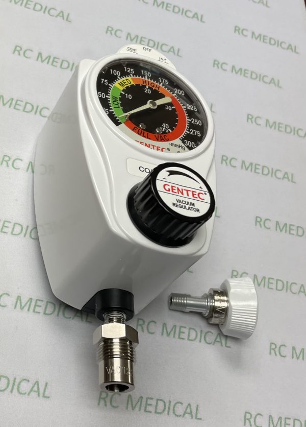 Gentec 0-300 Continuous/Intermittent Suction Regulator with DISS Female Inlet and DISS Male Outlet  Limited Quantities