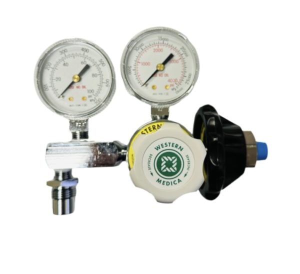  Air Regulator, Adjustable 0-100 PSI, for Large Cylinder with Hand Nut