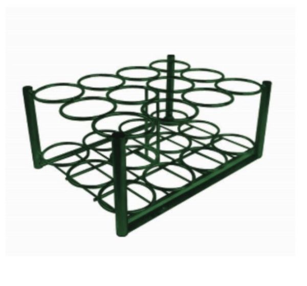 C, D & E Cylinder Rack, HOLDS 12, 22" X 18" X 10"