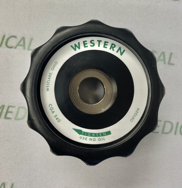 Hand Tightening Nut for Large, (CGA-540), Oxygen Regulators
