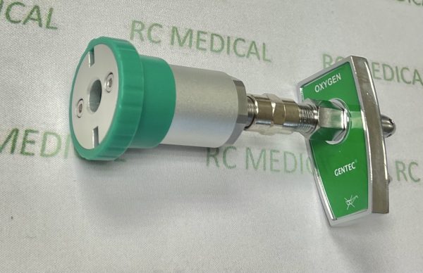 Chemetron Male Quick Connect X Ohmeda Female Coupler, OXYGEN