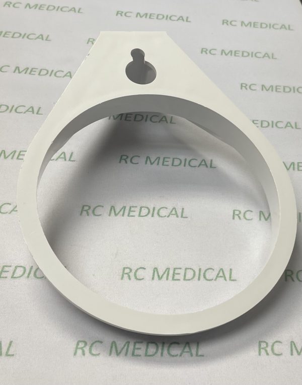 Allied White Plastic Suction Canister Holder