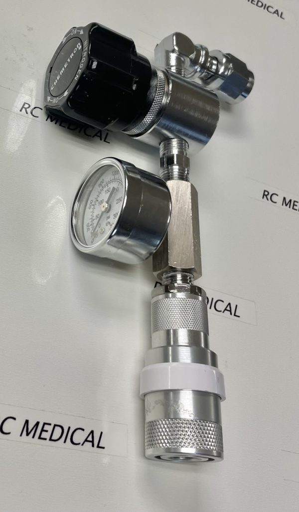 Allied Nitrogen Regulator for Wall, with Schrader Outlet and DISS Female Inlet