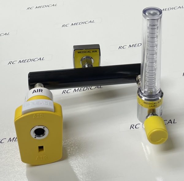 AIR Flowmeter, 15 LPM, with Chemetron Coupler on "T" Bar