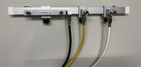 Eastern Rail Outlet Expansion for Oxygen, AIR, and Vacuum with DISS Wall Adapter